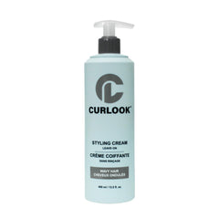 CURLOOK Wavy Hair Styling Cream bottle showing silicone-free care for soft, defined waves.