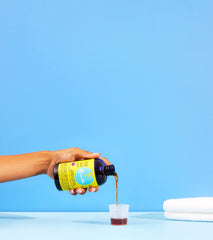 Curls Blueberry Bliss product image illustrating hair nails and skin benefits