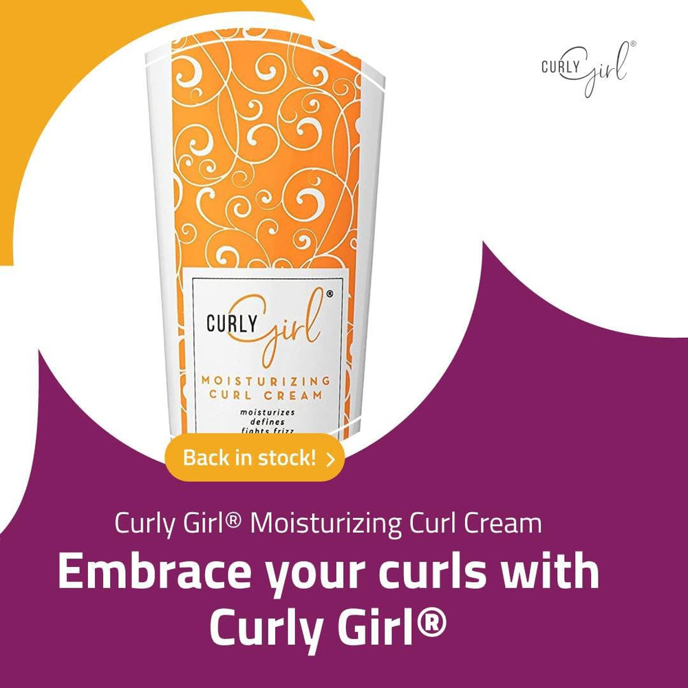 Curly Girl curl activator in use promoting curl formation and shine.