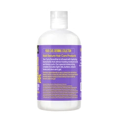 Hands hold CurlyChic Your Curly Smoothie jar ready for daily styling and definition