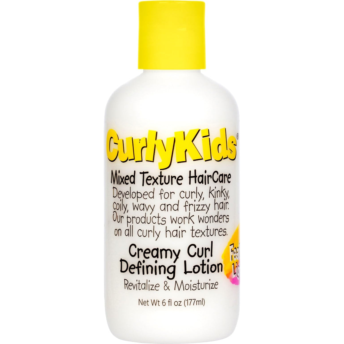 CurlyKids Curldefining Lotion pack of 3 six-ounce bottles for easy curl styling.