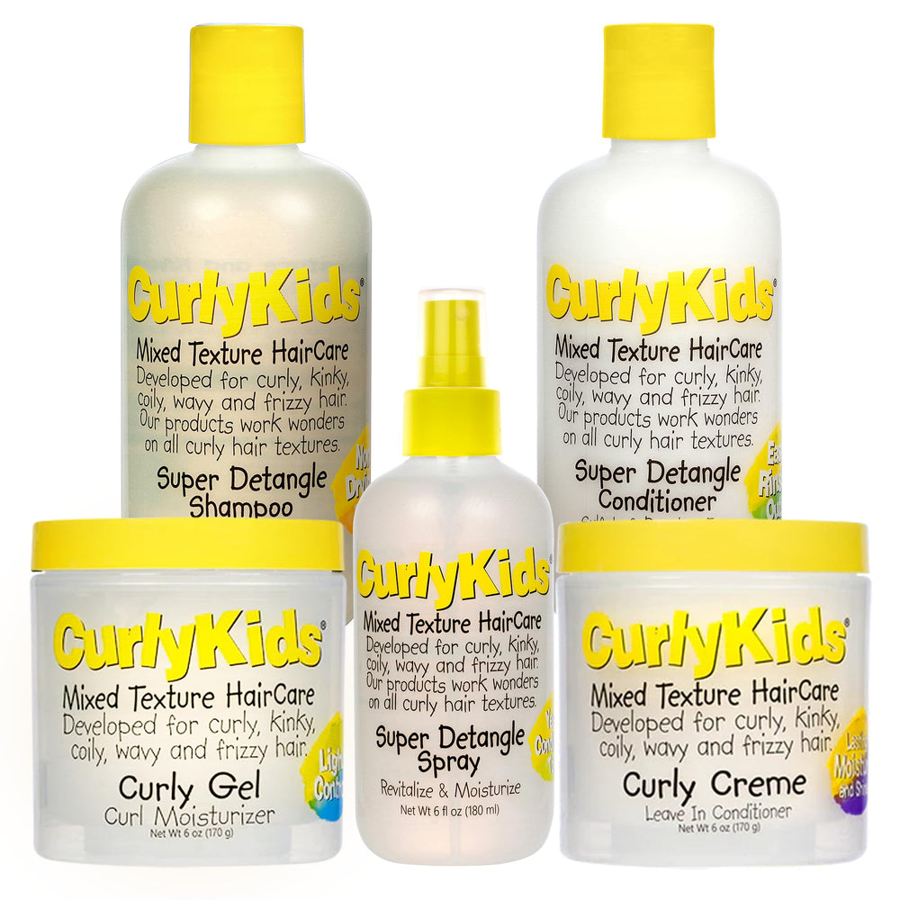 Curlykids Super Detangle Spray Bundle for effortless detangling of curly hair