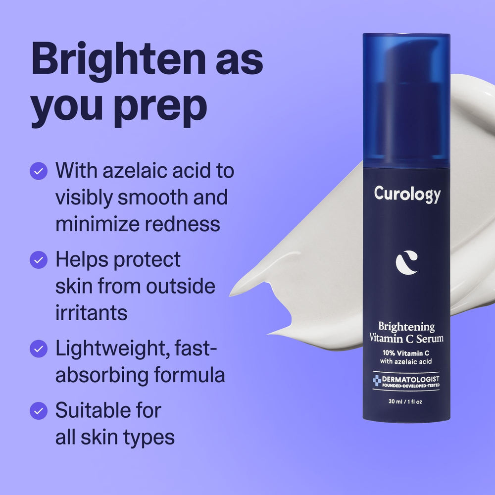 Curology Brightening Serum bottle and dropper for daily morning use
