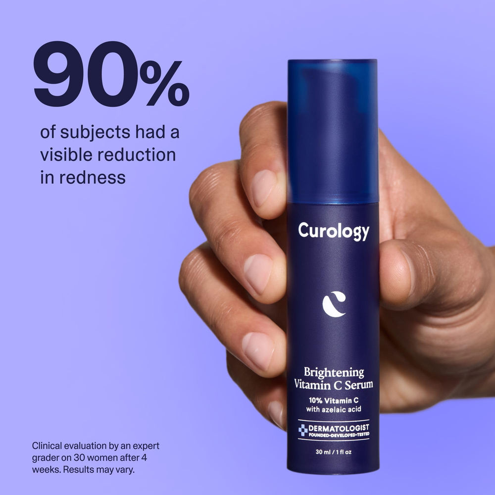Curology Brightening Serum fragrance-free label signaling sensitive skin suitability