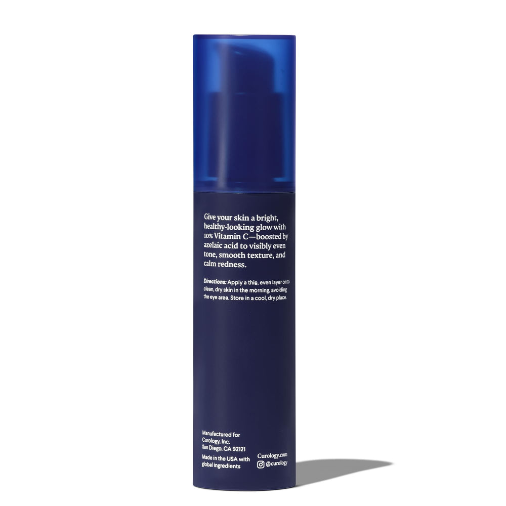 Curology Brightening Serum packaging with vegan and cruelty-free badge