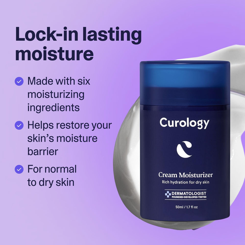 Curology Cream Moisturizer pump demonstrates easy, controlled daily application.