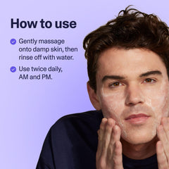 Curology Gentle Facial Cleanser daily-use setup for morning and night