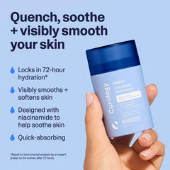 Curology Hydro+ Gel Cream Moisturizer texture close-up for smooth skin