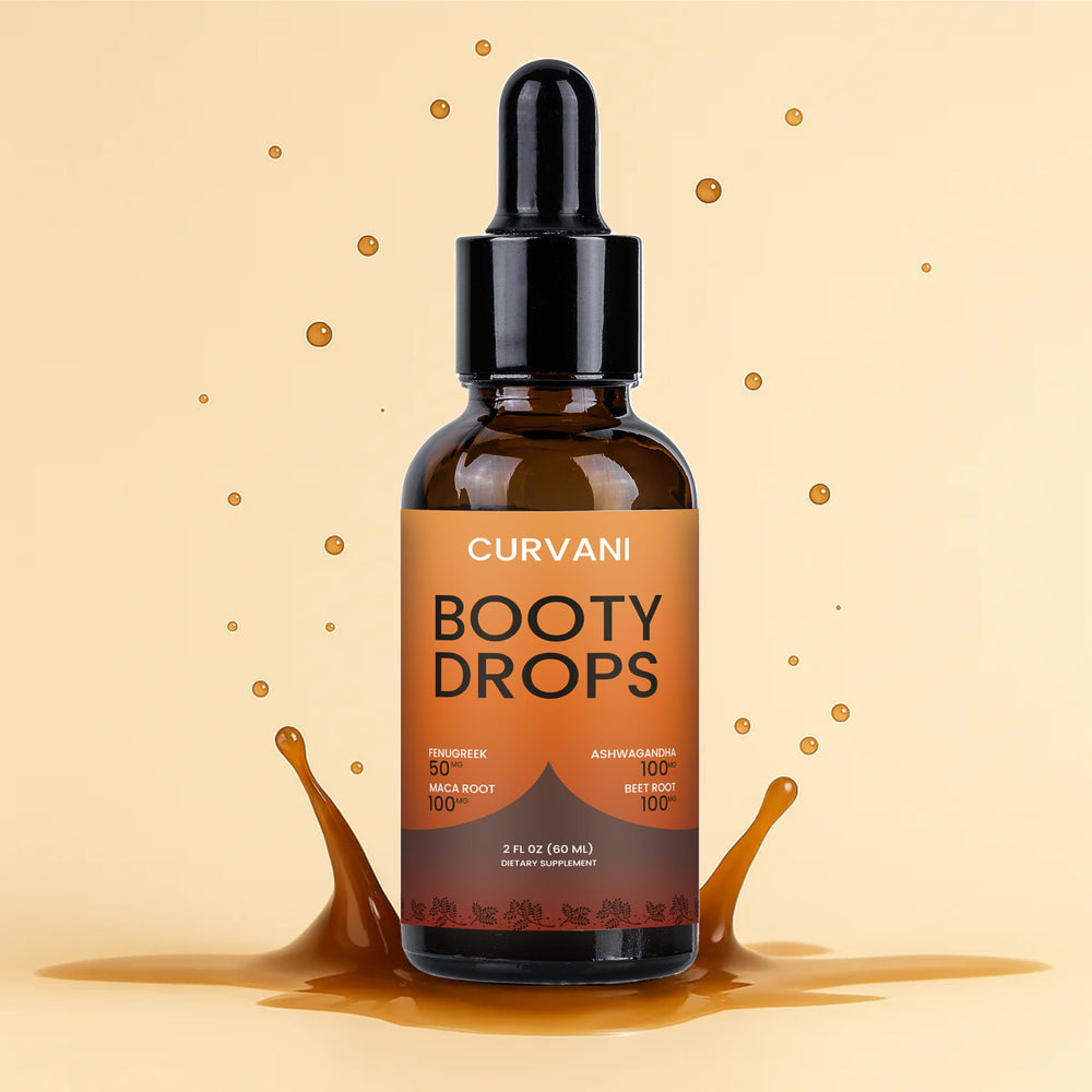 Curvani Booty Drops 2 ml dispense demonstrates easy daily application.