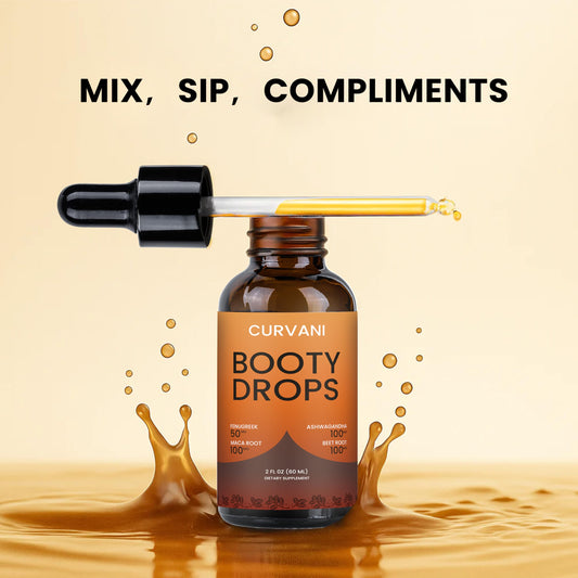 Curvani Booty Drops precision dropper enables accurate 2 ml dosing.