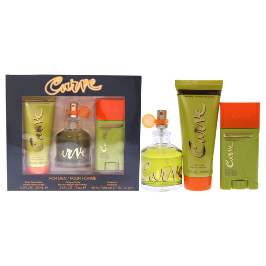 Curve for Men gift set bottle close-up for daily wear