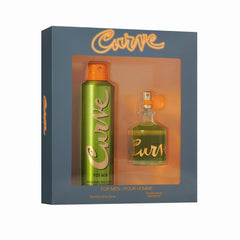 Curve for Men gift-set bottle highlights bold fragrance for day or night wear