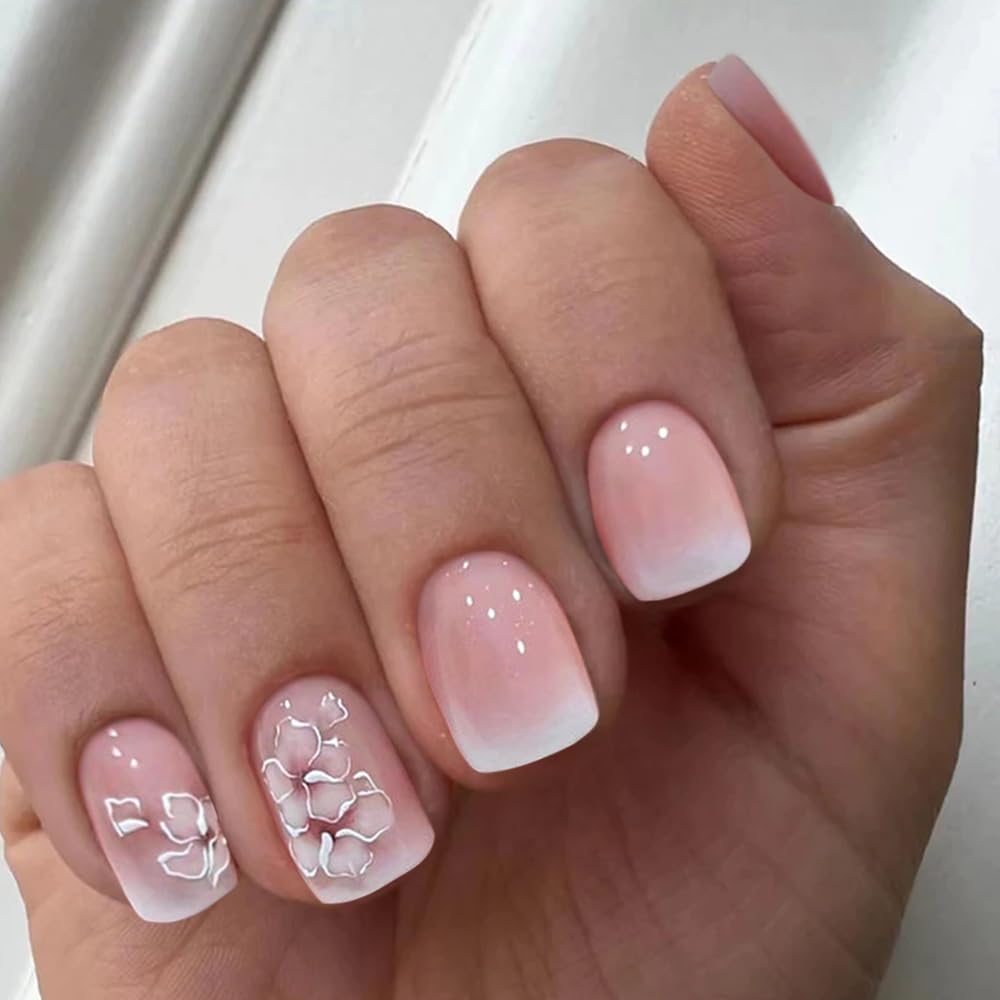 CurvLife 24-piece press-on nails kit with 12 sizes for a custom fit