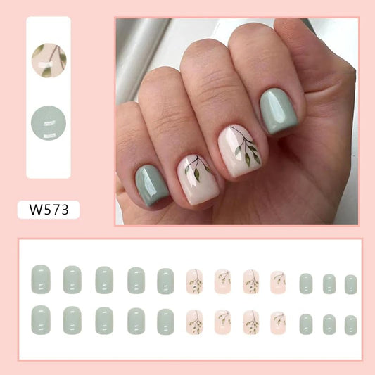 Curvlife French tip nails deliver natural look with handmade gel application.