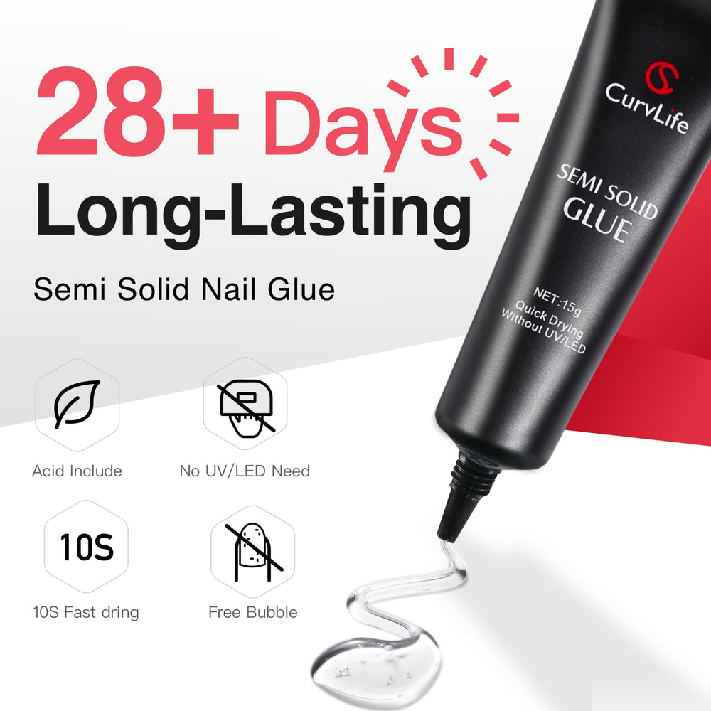 Curvlife pinpoint remover bottle shown for precise, gentle fake nail tip removal