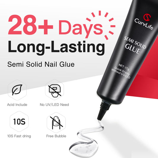 Curvlife pinpoint remover bottle shown for precise, gentle fake nail tip removal