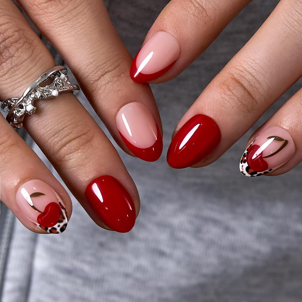 CurvLife Soft Gel Alomond Nails kit with glue and tabs for easy at home use.