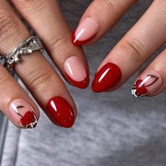 CurvLife Soft Gel Alomond Nails kit with glue and tabs for easy at home use.