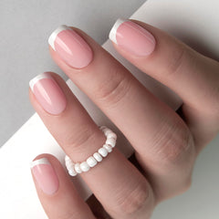 Curvlife soft gel nails closeup showing natural fit and zero pressure