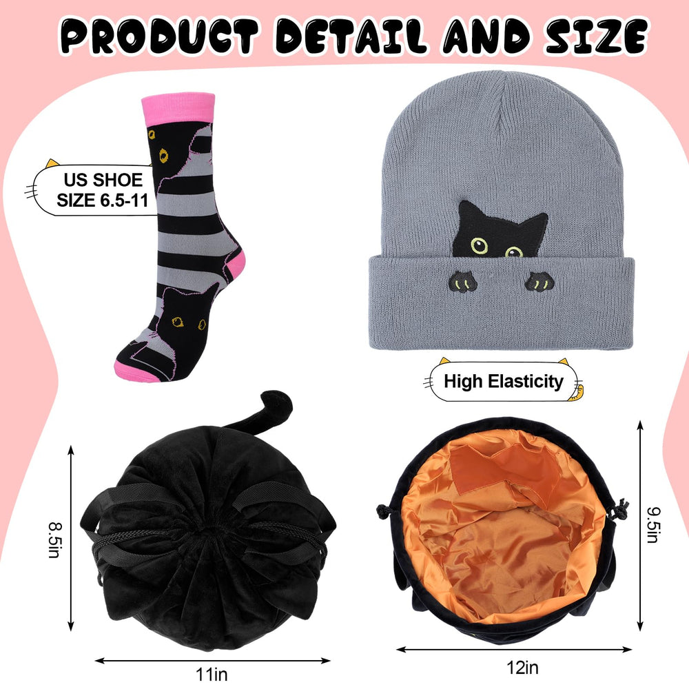 Cutecrop complete winter gift set featuring hat, socks, and cosmetic bag.