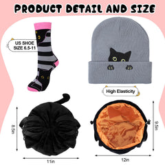 Cutecrop complete winter gift set featuring hat, socks, and cosmetic bag.