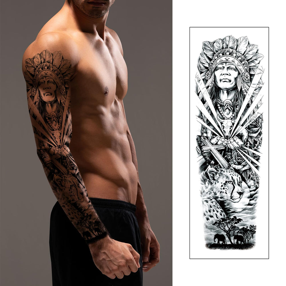 CUTELIILI arm tattoo tiger pattern for standout style