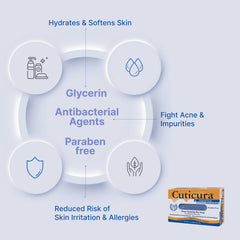 Cuticura balance for oily and combination skin during cleansing.