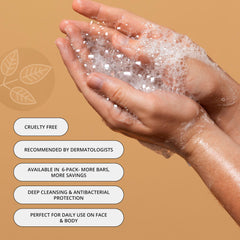 Cuticura daily-use soap integrates into morning and night routines.
