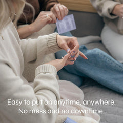 Daily-use CUTIPATCH patches fit into self-care moments.