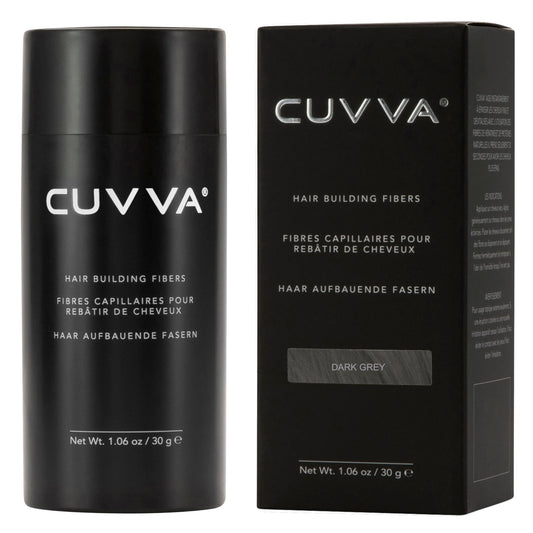 CUVVA keratin fibers close-up highlighting natural texture for seamless blend.