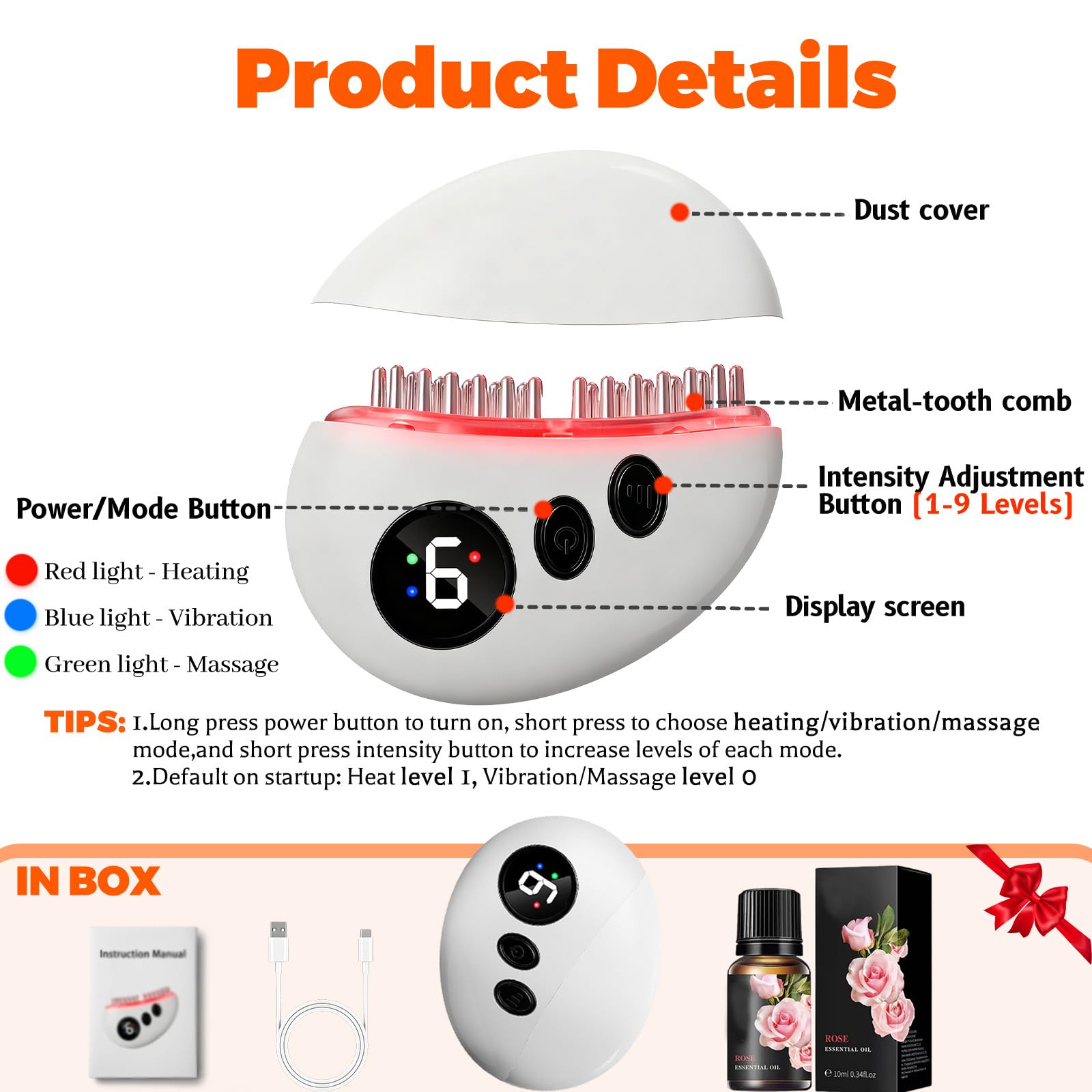 CXGTCI offers 9-level control for heat, vibration, and massage