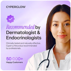 CYPERGLOW lemon oil brightening: revives dull areas with a clean, uplifting scent.