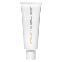CYKLAR Lactic Acid Body Polish jar label closeup shows fragrance-free luxury care.