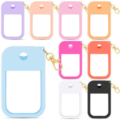Czlotyh nine-piece silicone sleeve fits a 1oz sanitizer for drop protection.