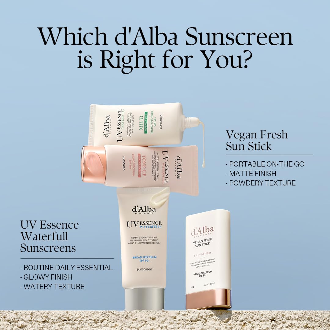 d'alba Piedmont Air Fit Fresh Sun Stick outdoor touch-ups in sunlight