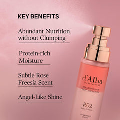 d'alba Piedmont silk-keratin-amino-acid blend nourishes scalp and hair