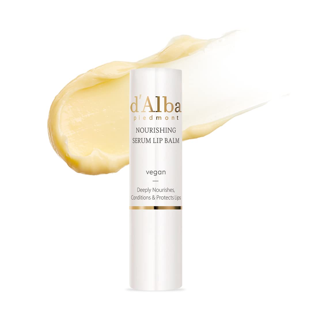 D'Alba Piedmont truffle nourishing lip balm jar for intense hydration and natural glow.