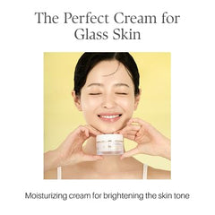 d'alba Piedmont Vita Toning Capsule Cream application on face demonstrates lightweight texture