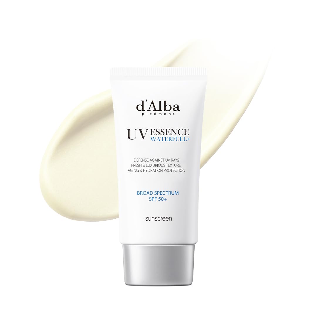 d'alba Piedmont Waterfull Essence Sunscreen bottle with glow-ready formula for daily use