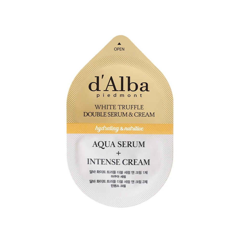d'Alba White Truffle cream texture swirl showing rich hydration and elasticity support