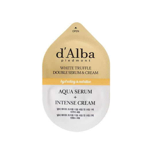 d'Alba White Truffle cream texture swirl showing rich hydration and elasticity support