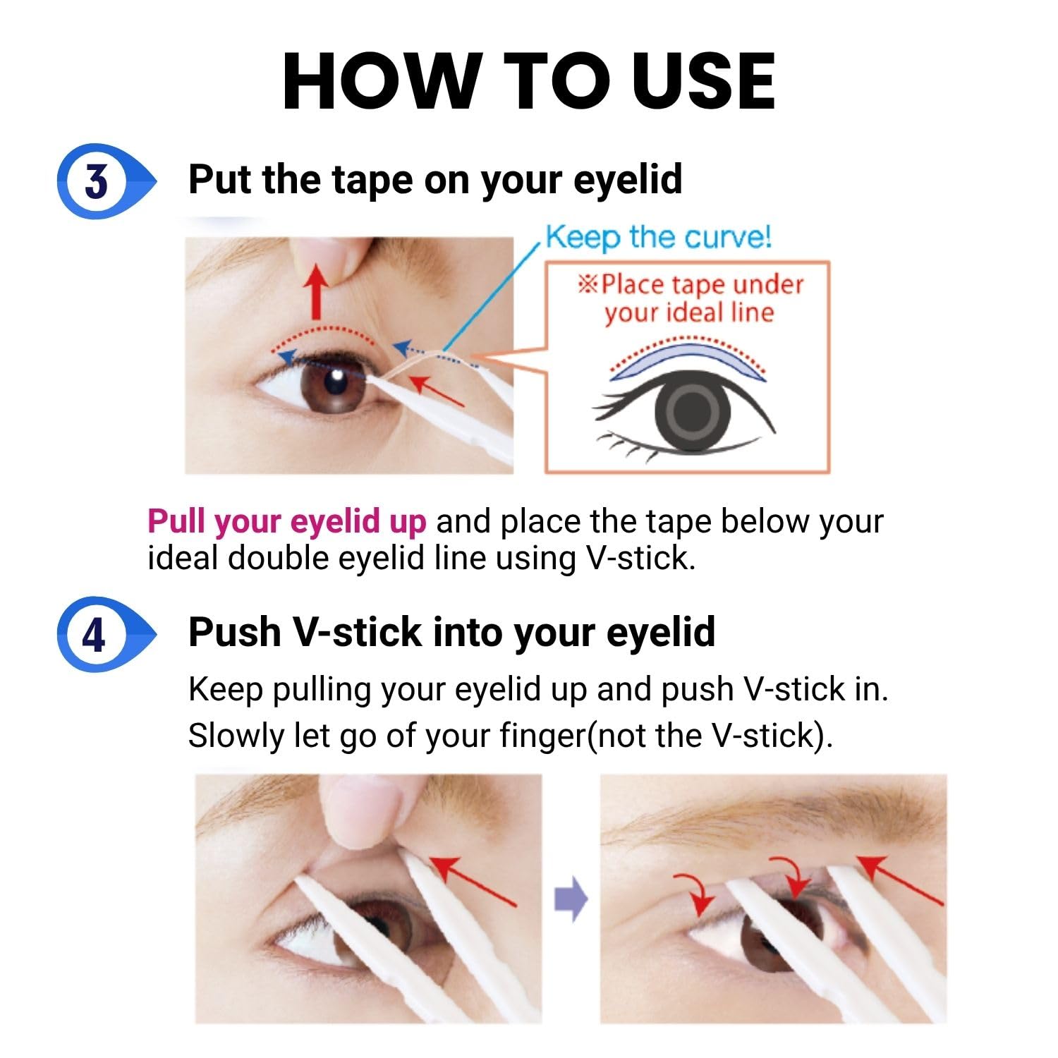 D-UP Droopy eyelid tape offers a subtle lift for everyday confidence.