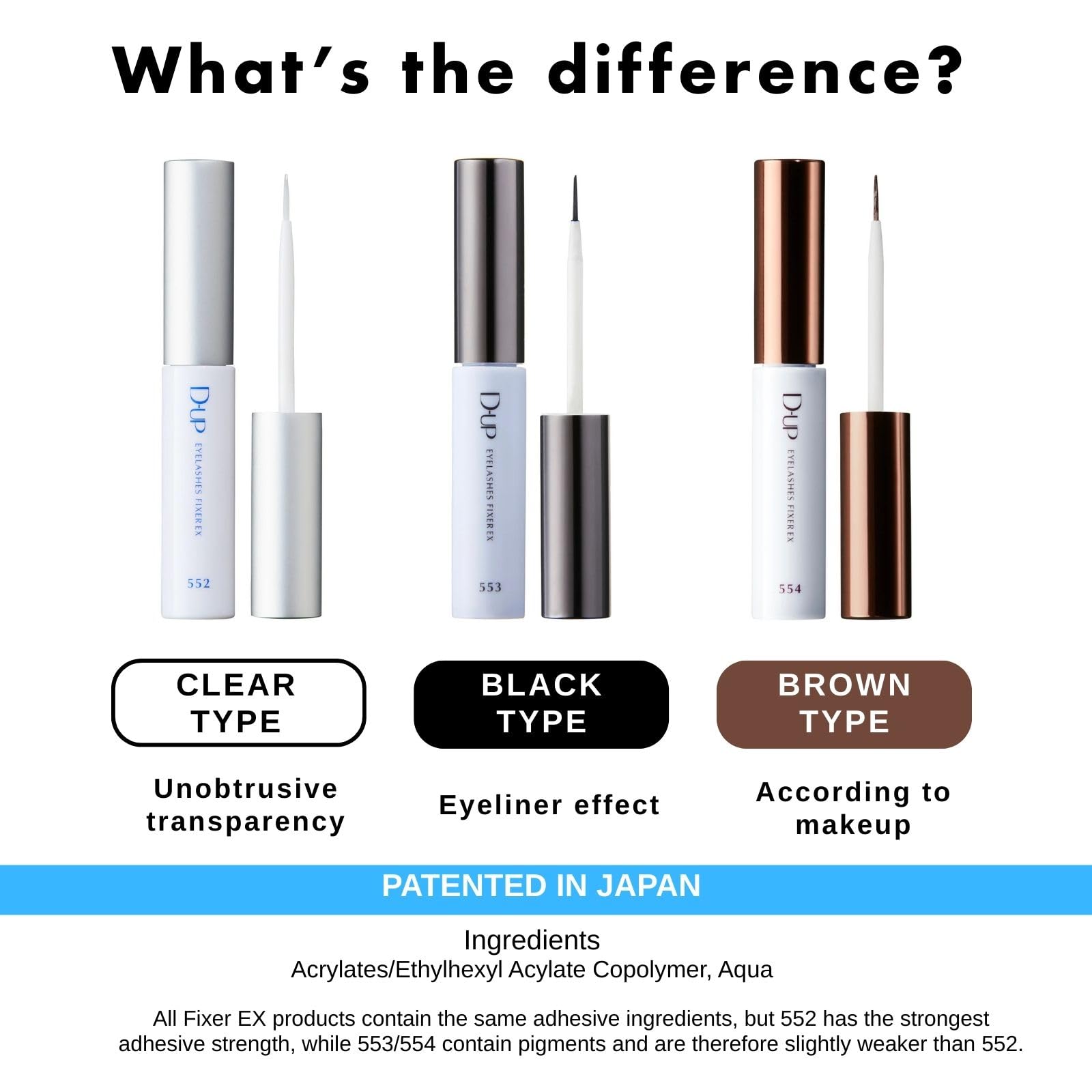 D-UP gentle formula near the lash line for comfortable everyday use.