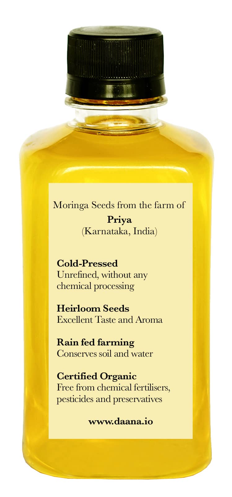 DAANA Moringa Oil application on face for soft, smooth skin.