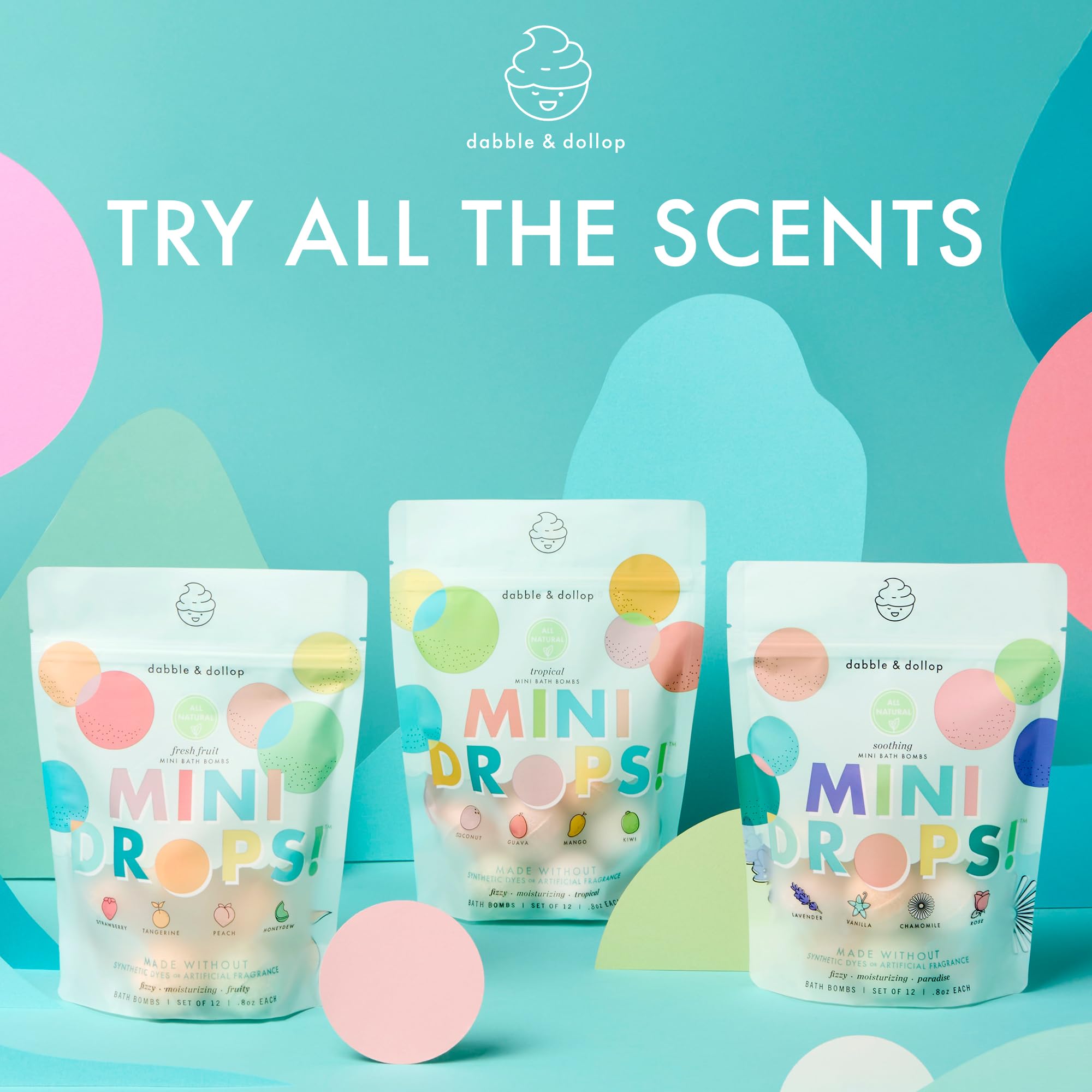 Perfect for bath time with siblings by creating custom fizz combinations.