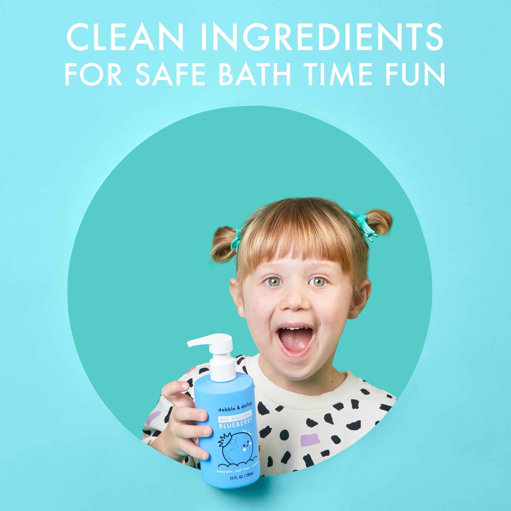 Blueberry Gel bubble bath lather creates rich, kid-friendly fun