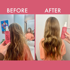 Dabble & Dollop Cherry on Top Detangling action on damp hair for painless brushing.