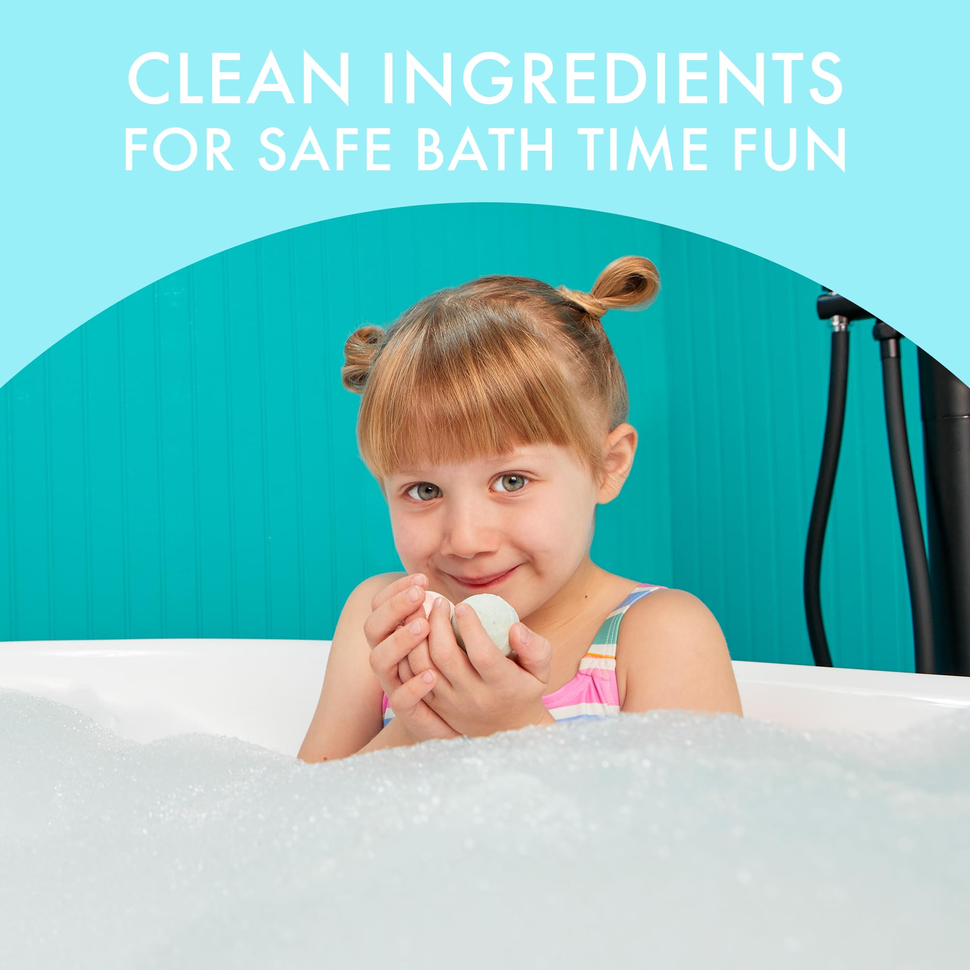 Dabble & Dollop mini bath bombs tangerine add a zesty, kid-friendly tub time.