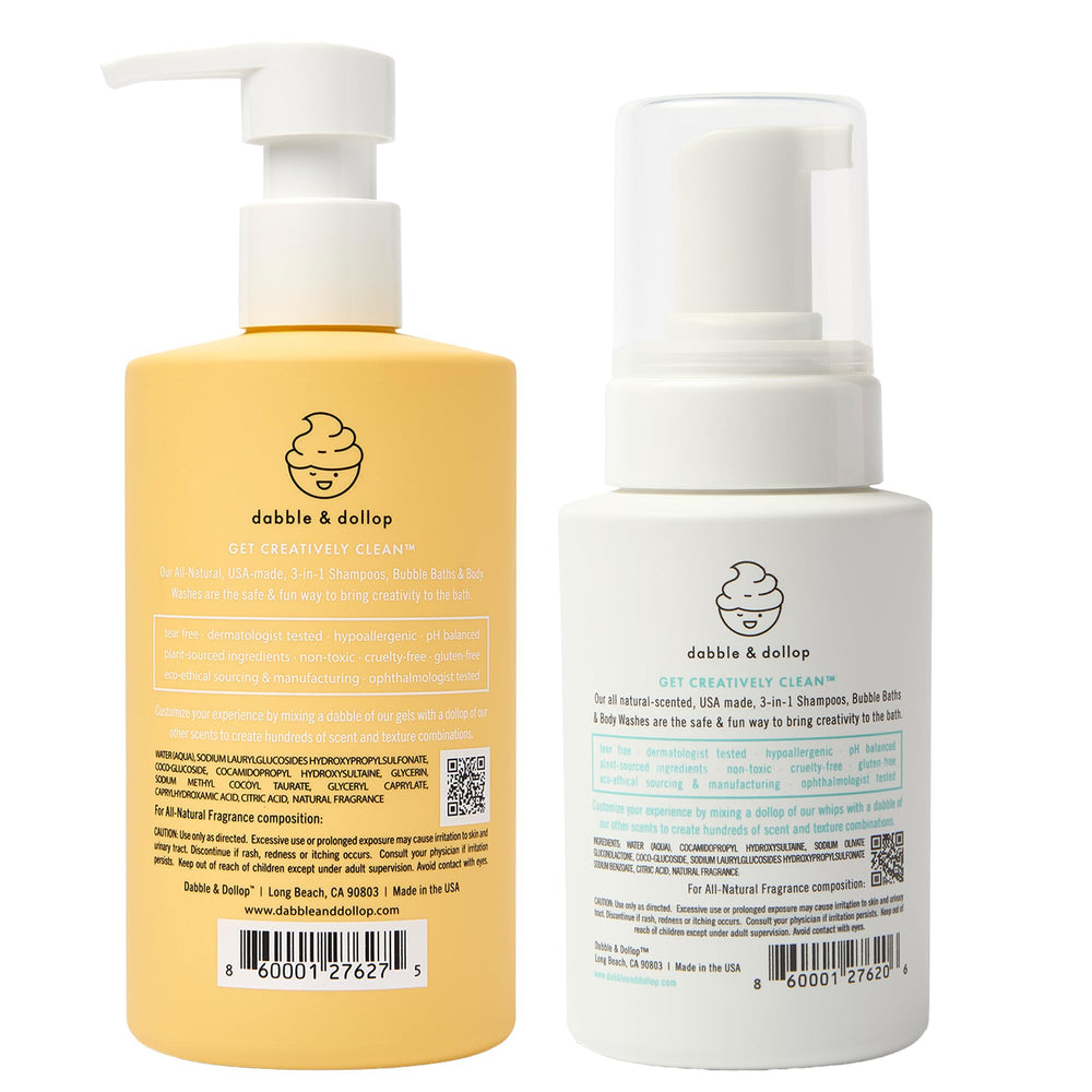 Bubble bath duo ready for mix and match scents