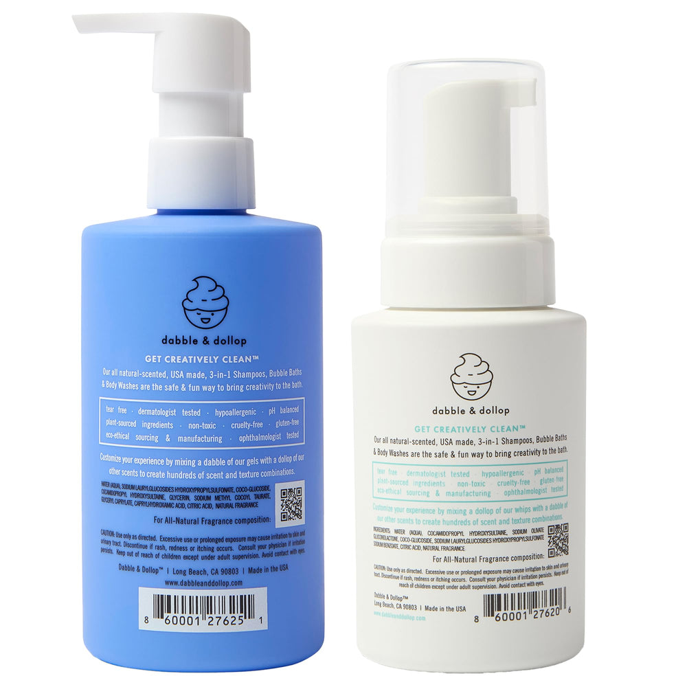 Dabble & Dollop Safe for Ages 2–12, suitable for broader use.